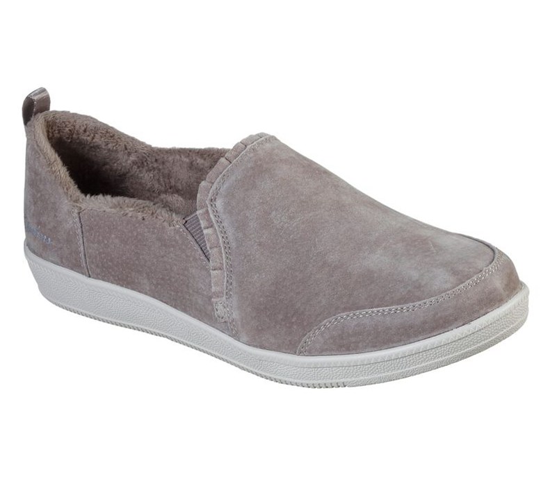 Skechers Dam Grå Slip On - Madison Ave - Plushed - Sverige (SLCAB-7102)